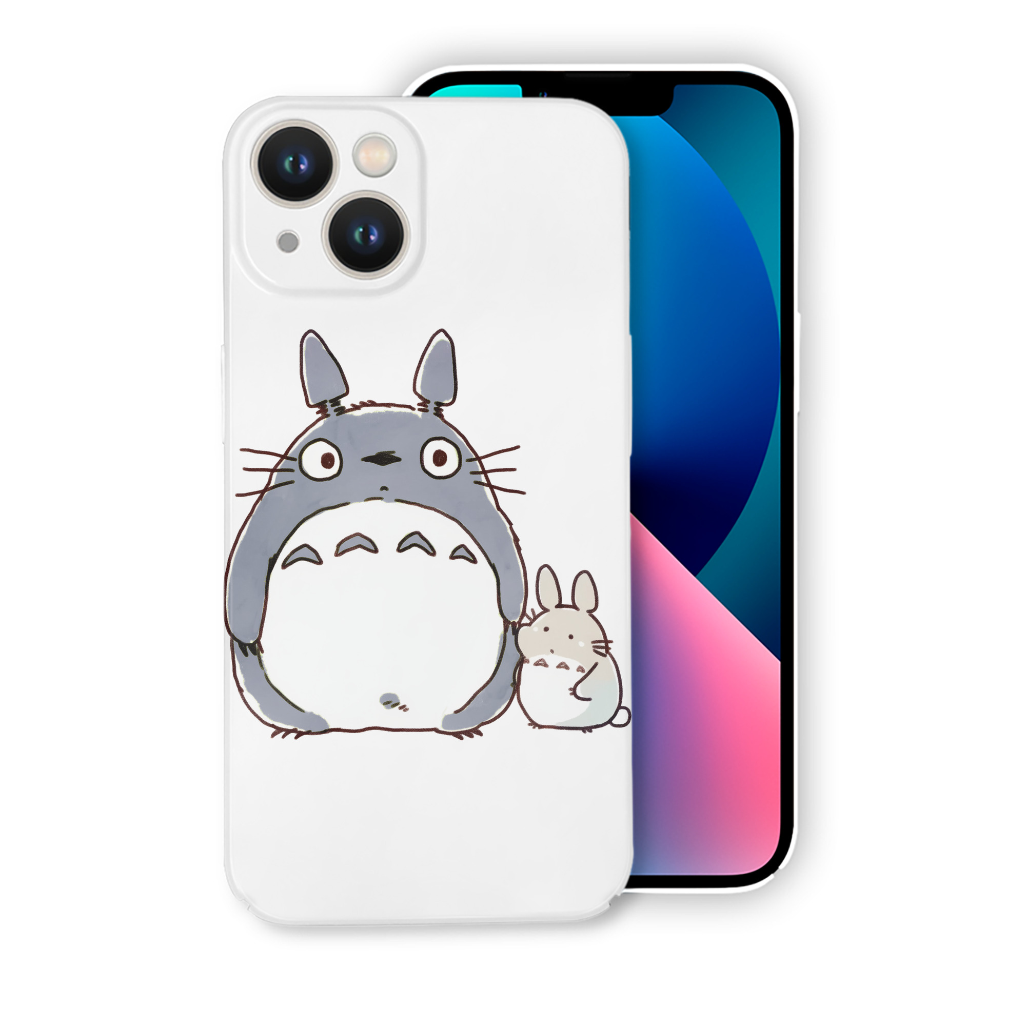 （画像用） となりのトトロ 草壁メイ 草壁サツキ My Neighbor Totoro Satsuki Kusakabe Mei Kusakabe 【iPhone 14シリーズ対応】ハードケース
